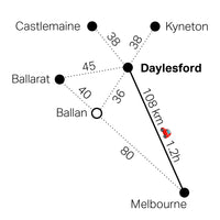 Trippt to Daylesford map